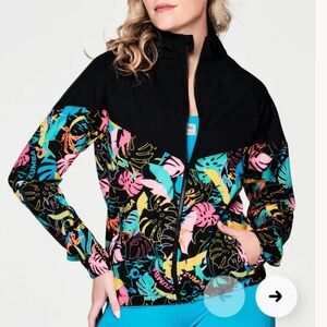 ZUMBA - PALM PARTY Jacket - Sz M - LIKE NEW!